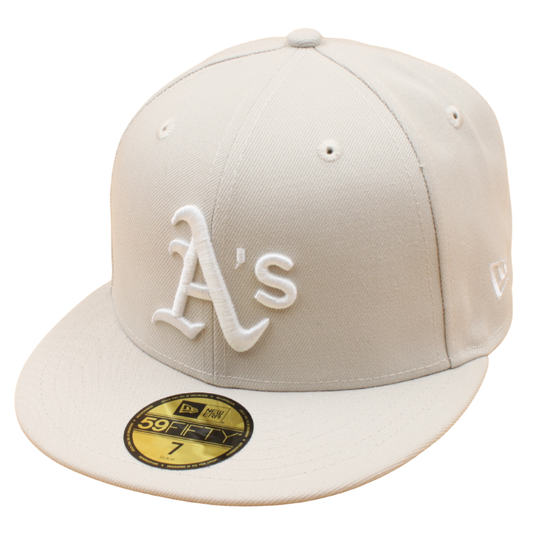 New Era - 59FIFTY Fitted - Oakland Athletics - Stone/Grey UV