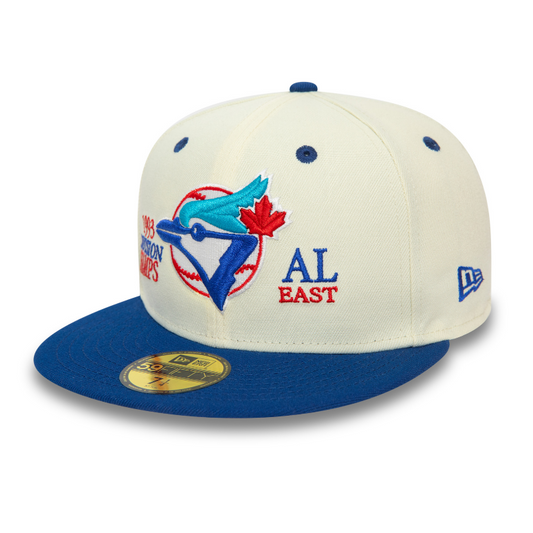 New Era - Toronto Blue Jays MLB 93 Division Champs 59Fifty Fitted - Chrome White - Headz Up
