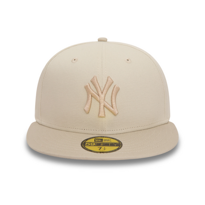 New Era - White Crown New York Yankees 59Fifty Fitted - Stone/Stone - Headz Up 
