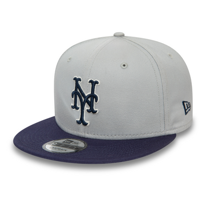New Era - New York Mets - 9Fifty Snapback MLB Patch - Grey/Navy - Headz Up 