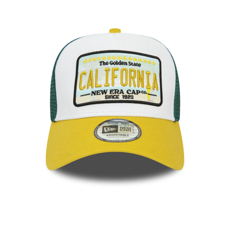 New Era - Patch Trucker Cap - Yellow/Dark Green - Headz Up 