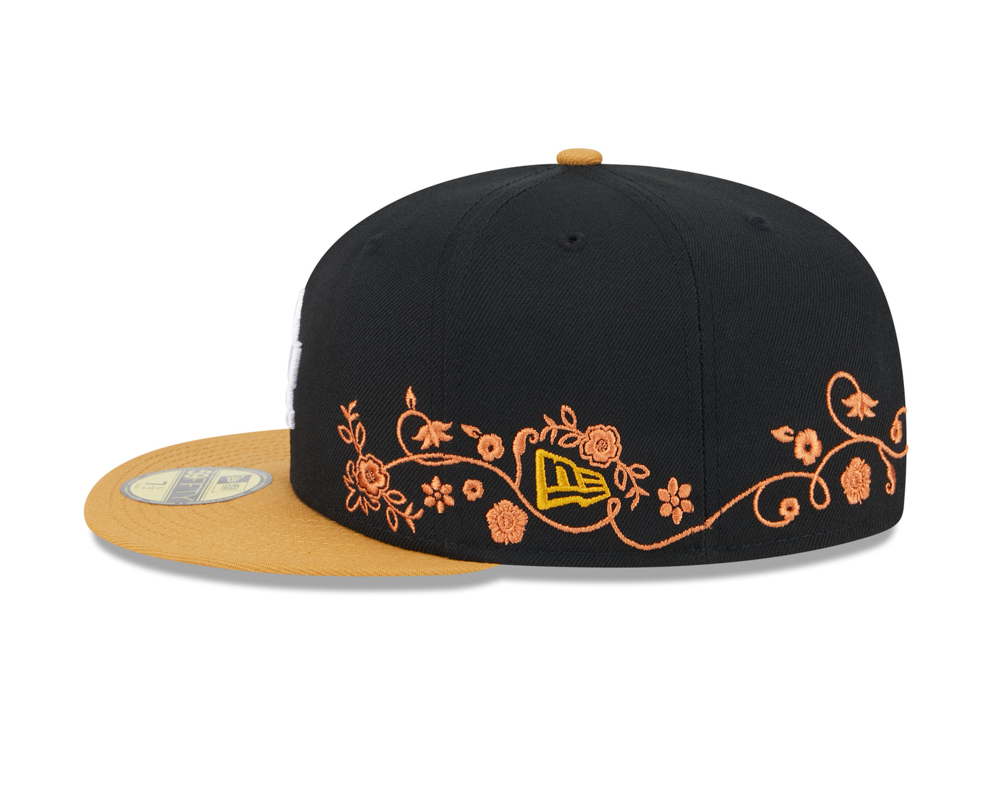 New Era - 59Fifty Fitted - FLORAL VINE - Los Angeles Dodgers - Black - Headz Up 