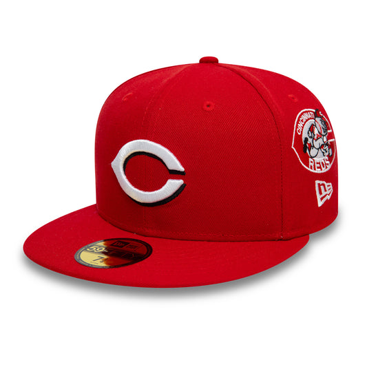 New Era - 59FIFTY Fitted Cap - MLB AOP - Cincinnati Red - Scarlet - Headz Up
