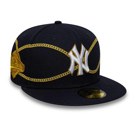 New Era - 59FIFTY - New York Yankees - MLB CHAIN WRAP - Navy - Headz Up
