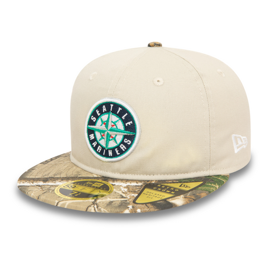 New Era - 59fifty Retro Crown - Seattle Mariners - Real Tree Camo - Headz Up