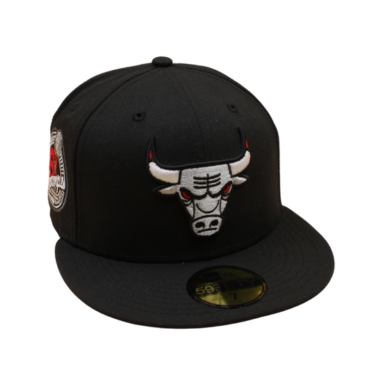 New Era - 59FIFTY Fitted - Chicago Bulls - 6X Champs - Black/Silver - Headz Up