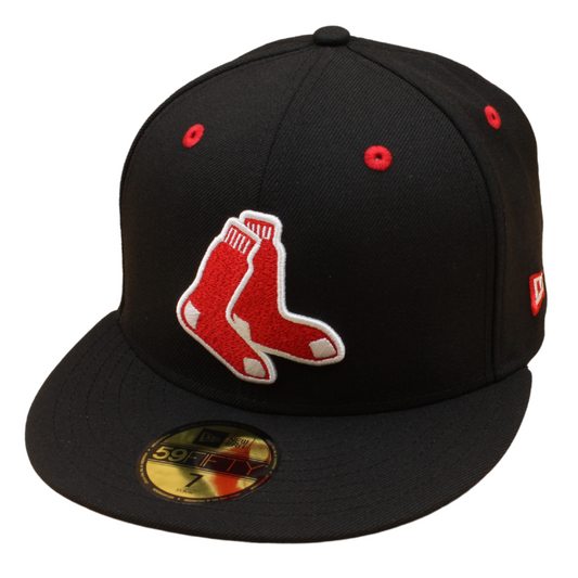 New Era - 59FIFTY - Boston Red Sox - "Socks" - Black/Grey UV - Headz Up