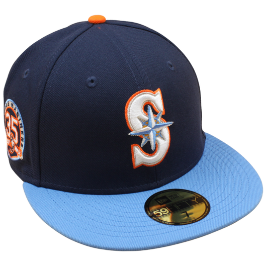 New Era - 59FIFTY Fitted - Seattle Mariners - Navy/Air Force Blue/Grey UV