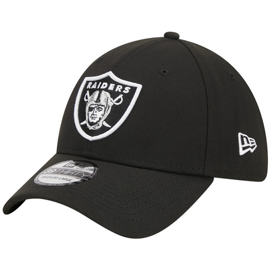 New Era - Las Vegas Raiders - NFL Team Logo - 39Thirty Stretch Fit - Black - Headz Up 