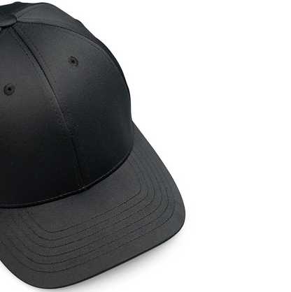 City Caps - Black Satin Baseball Cap - Headz Up 