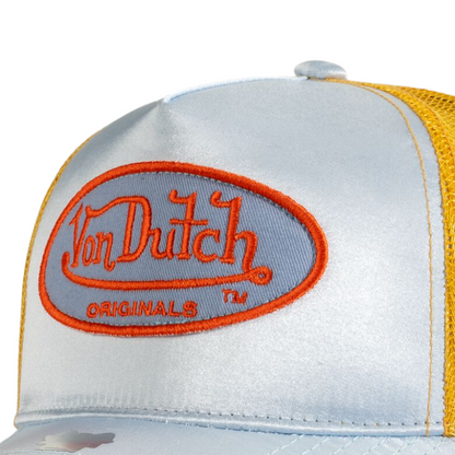 Von Dutch Cary Trucker Cap - Lt. Blue/Gold - Headz Up 