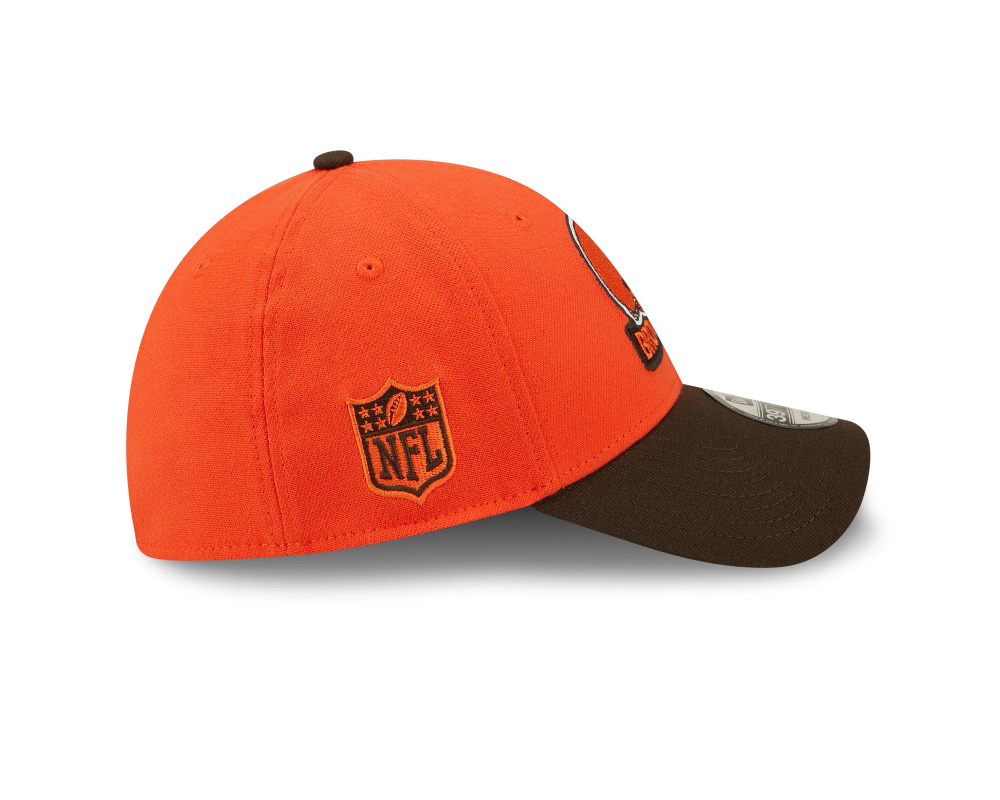Cleveland Browns NFL Sideline 2022 39THIRTY Stretch Fit Cap - Orange - Headz Up 