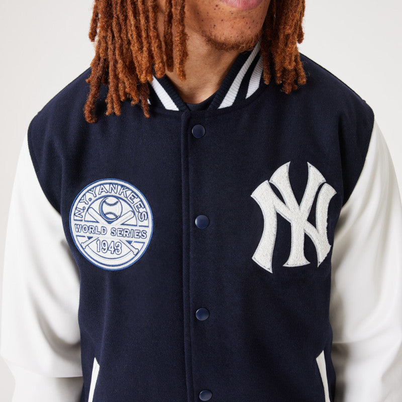 New York Yankees Heritage Varsity Jacket - Blue - Headz Up 