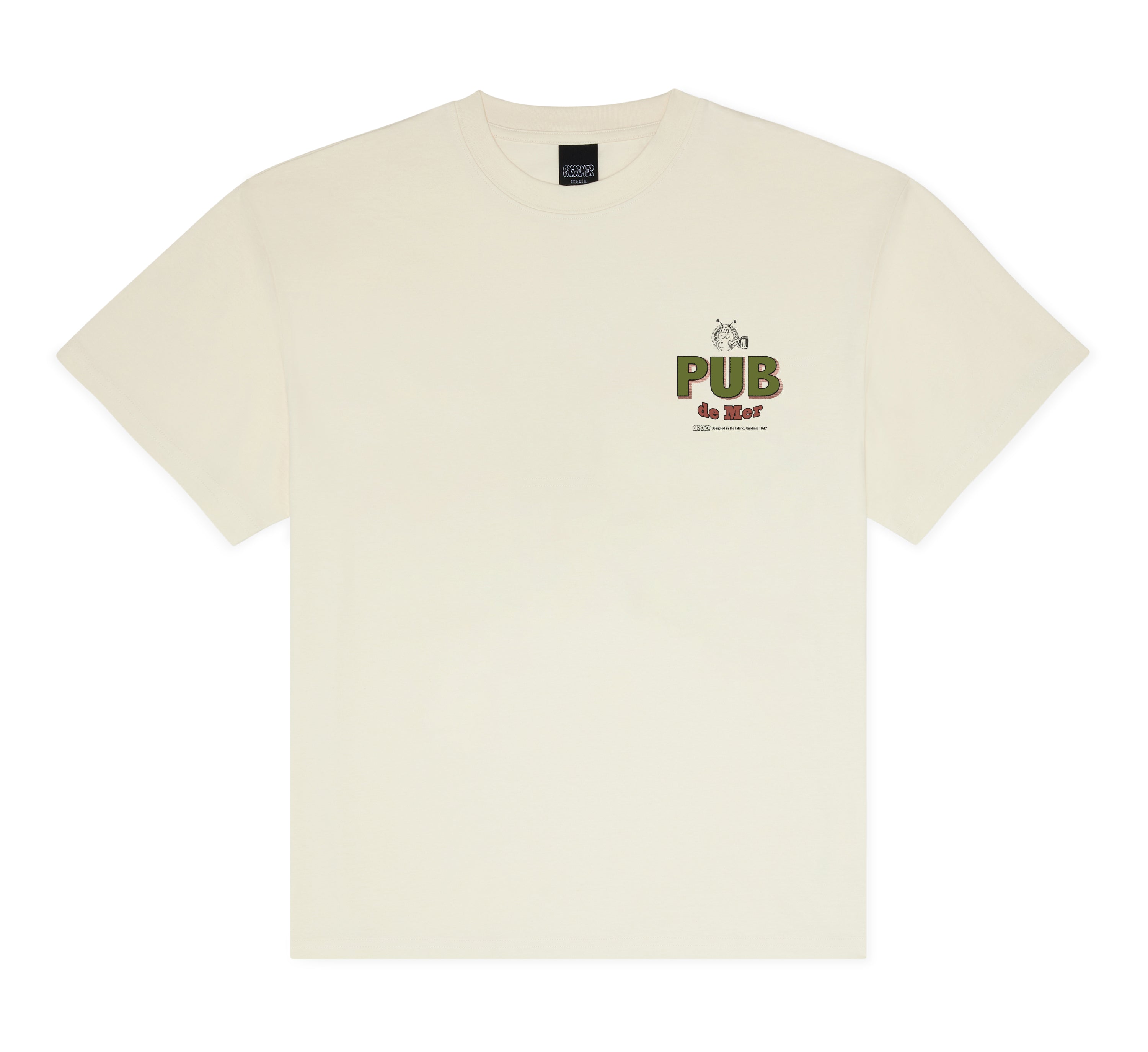 PAS DE MER - Pub T-shirt - Cream - Headz Up 