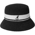 Kangol - Bermuda Stripe Bucket Hat - Black - Headz Up 
