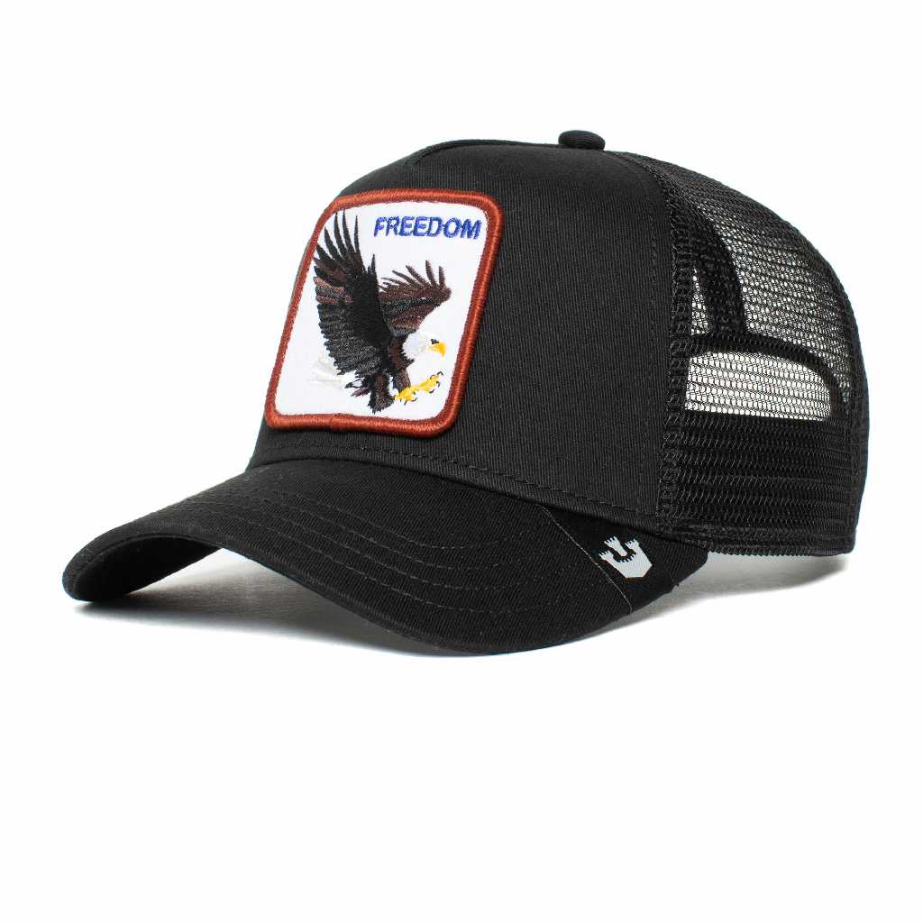 Goorin Bros - The Farm -  The Freedom Eagle-Core - Trucker Cap - Black - Headz Up 