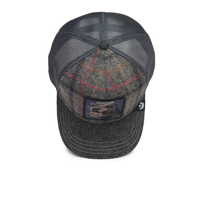 Goorin Bros - Moon Panther UK Plaid - A-Frame Trucker Cap - Charcoal