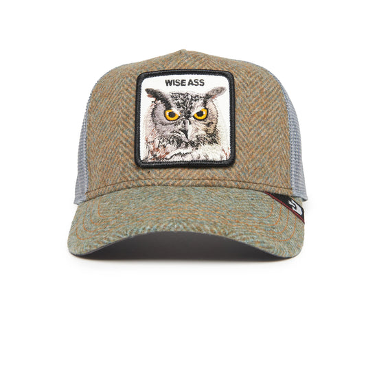 Goorin Bros - Moon Owl - A-Frame Trucker Cap - Grey/Brown/Blue