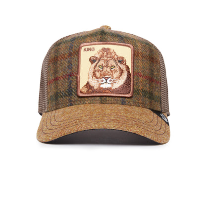 Goorin Bros - Moon Lion UK Plaid - A-Frame Trucker Cap - Khaki