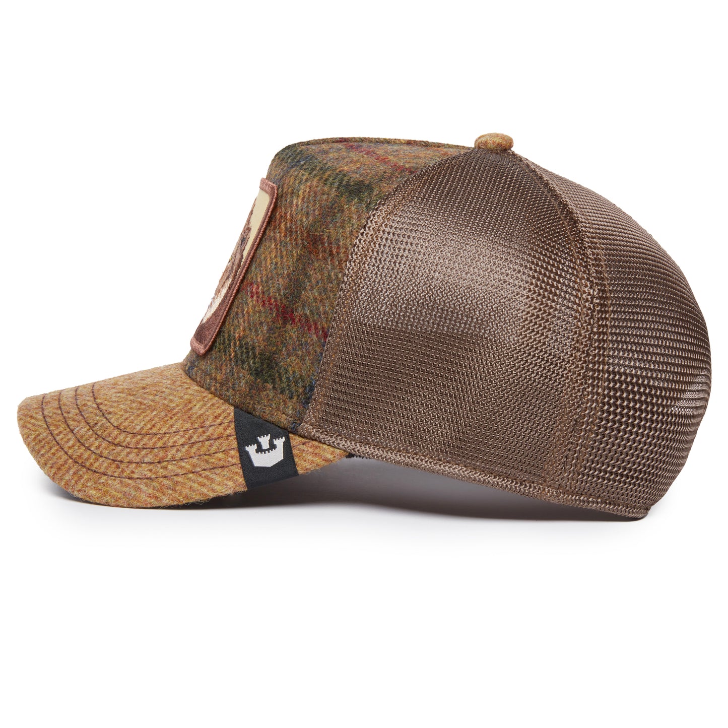 Goorin Bros - Moon Lion UK Plaid - A-Frame Trucker Cap - Khaki