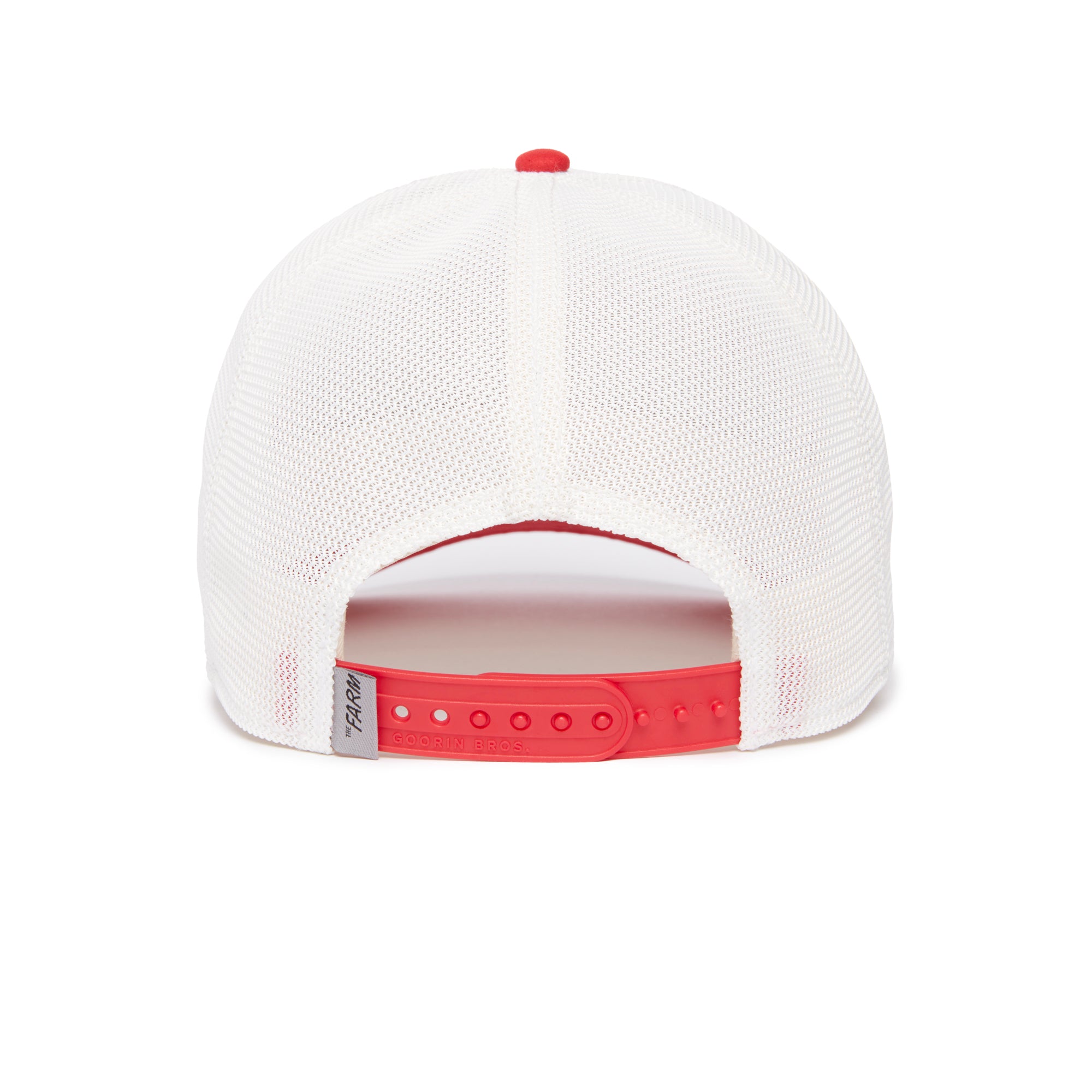 Goorin Bros - The Suede Dobberman - A-Frame Trucker Cap - White/Red - Headz Up 