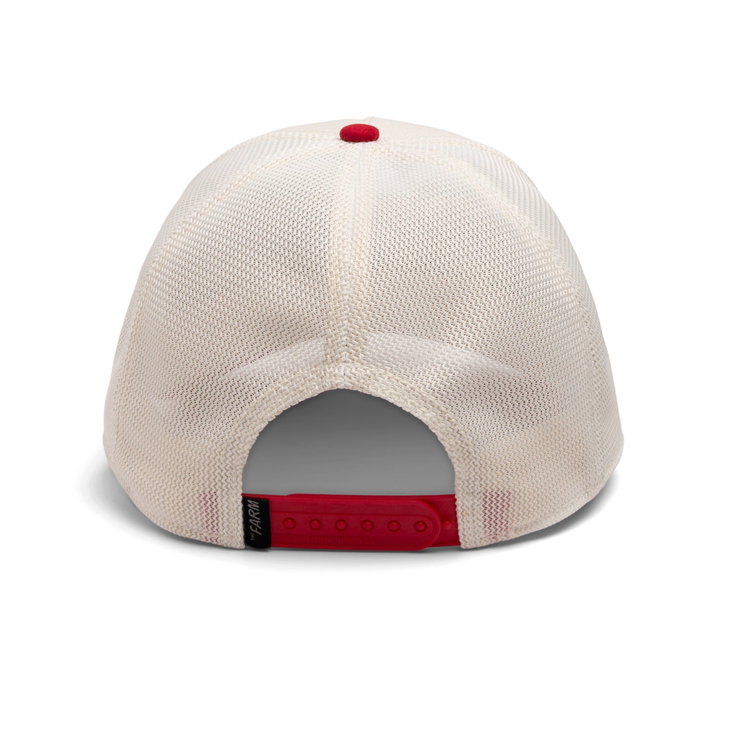 Goorin Bros - The Suede Snow Leopard - A-Frame Trucker Cap - White/Red