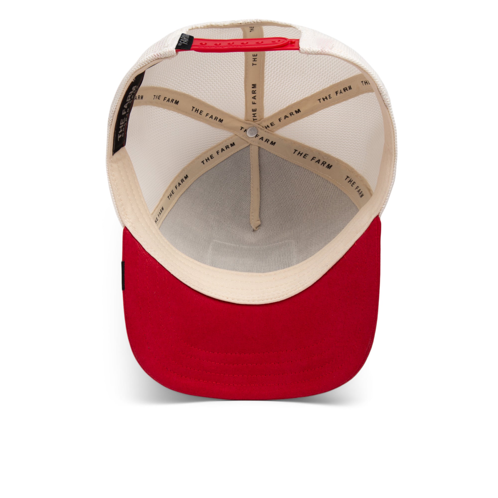 Goorin Bros - The Suede Snow Leopard - A-Frame Trucker Cap - White/Red - Headz Up 