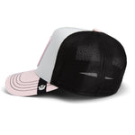 Goorin Bros tricolor Trucker Cap i flere farver med netbag i front og justerbar rem bagpå.