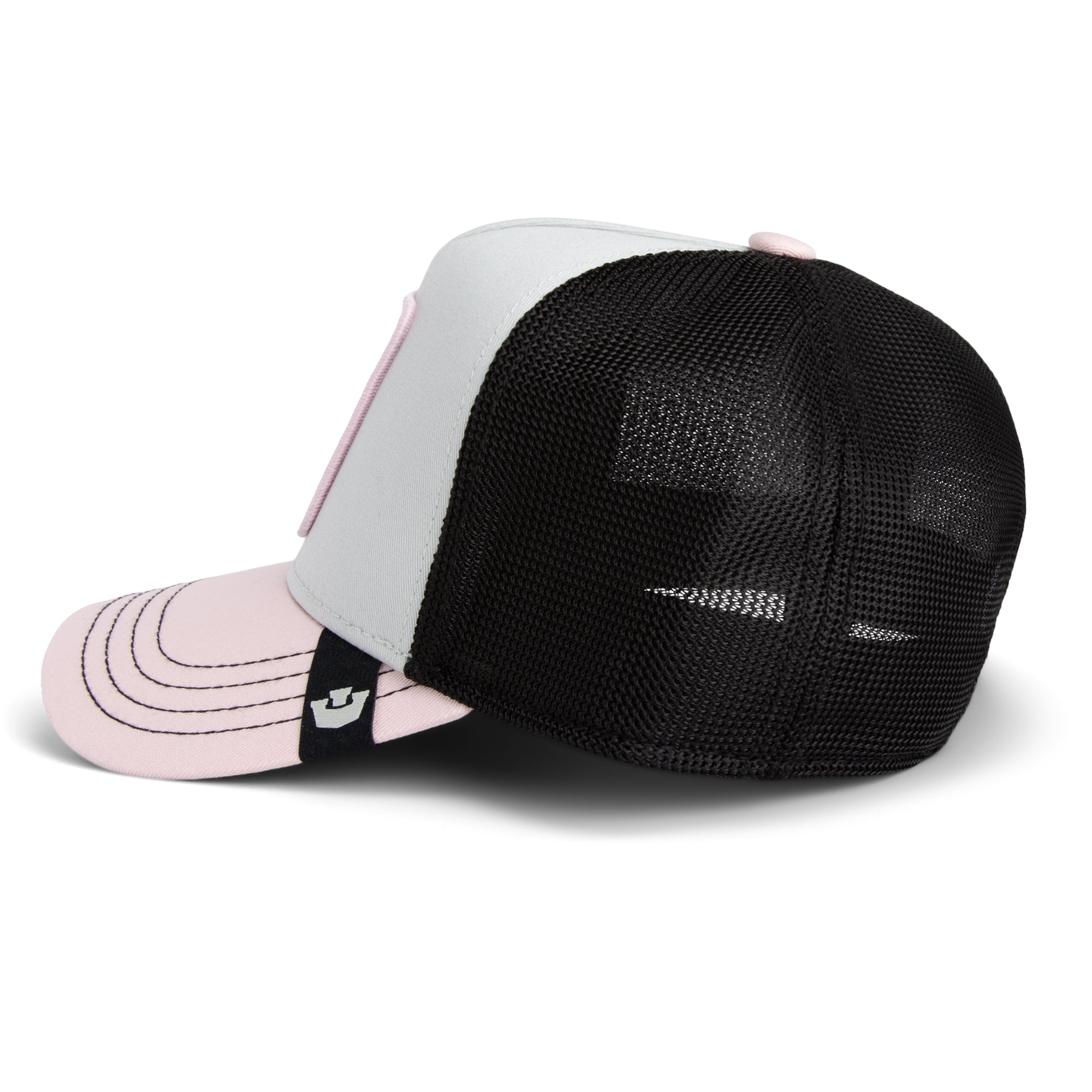 Goorin Bros tricolor Trucker Cap i flere farver med netbag i front og justerbar rem bagpå.