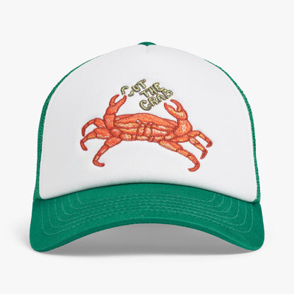 Upfront Nordic Headwear - Crab A-Shape Trucker Cap - Medium Green - Headz Up 
