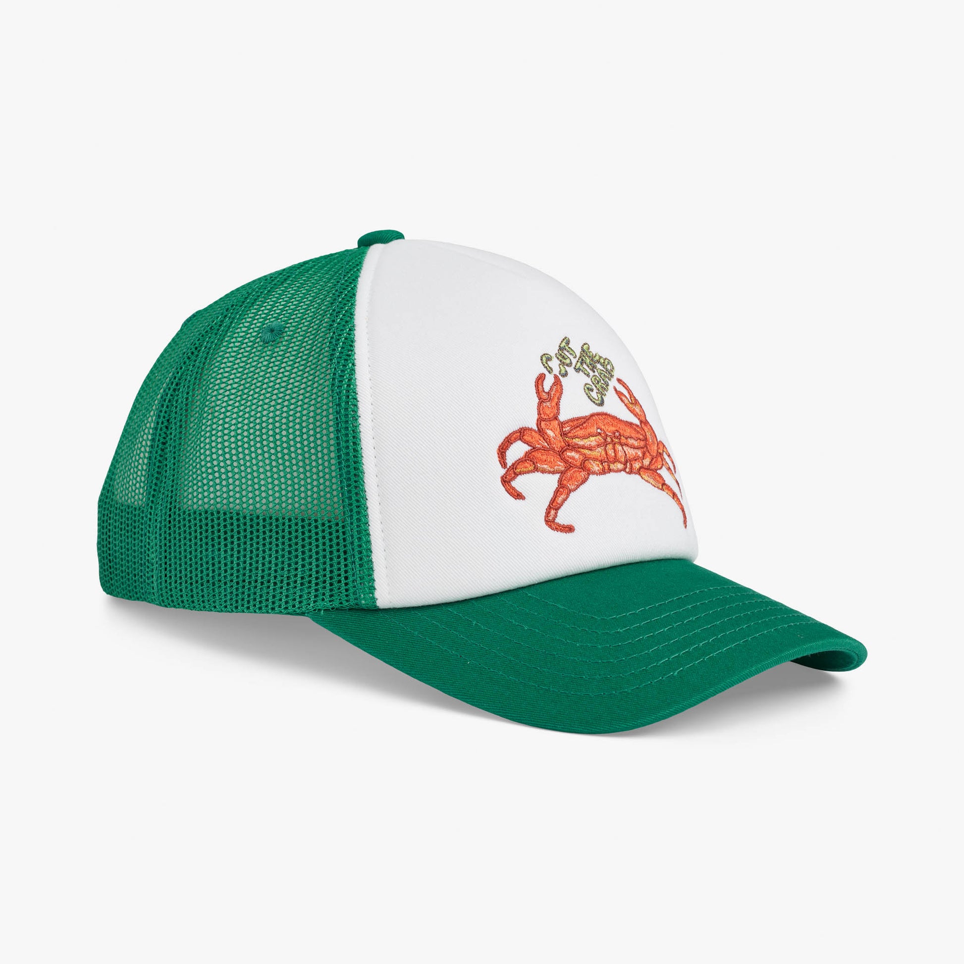 Upfront Nordic Headwear - Crab A-Shape Trucker Cap - Medium Green - Headz Up 