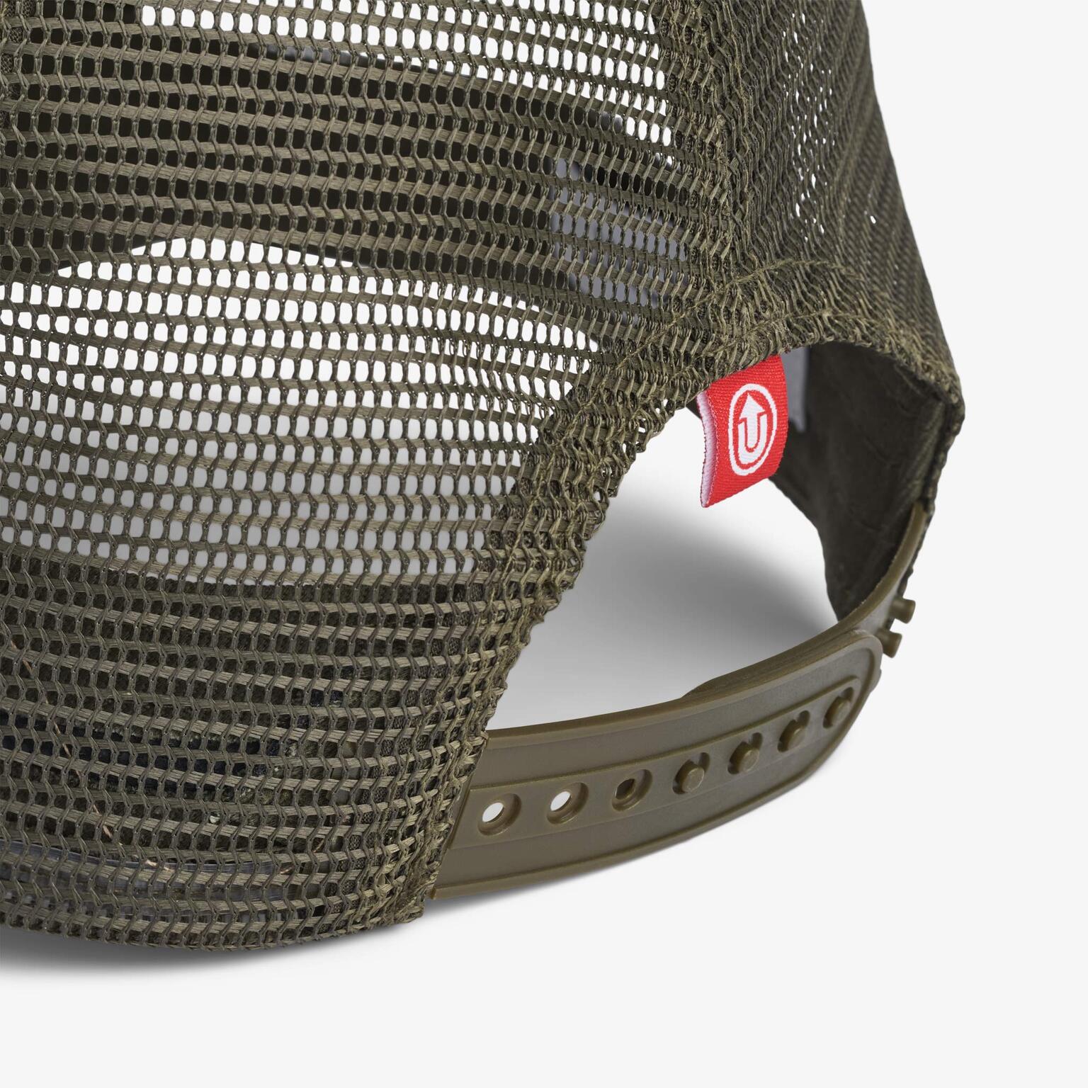 Upfront Nordic Headwear - BEAR High A-Shape Trucker Cap - Dark Green - Headz Up 