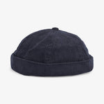 Upfront Nordic Headwear - ECHO Corduroy Docker Cap - Navy - Headz Up 