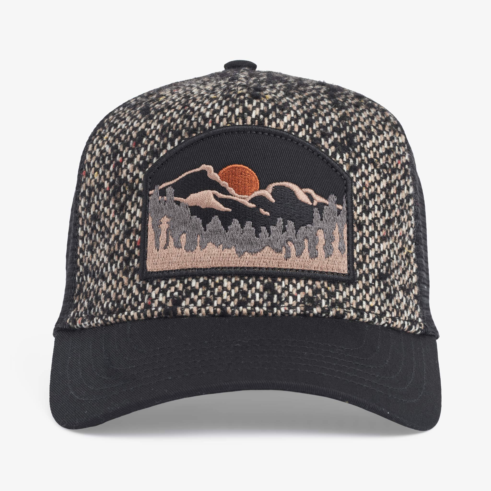 Upfront Nordic Headwear - HALTI A-Shape Trucker Cap - Black - Headz Up 