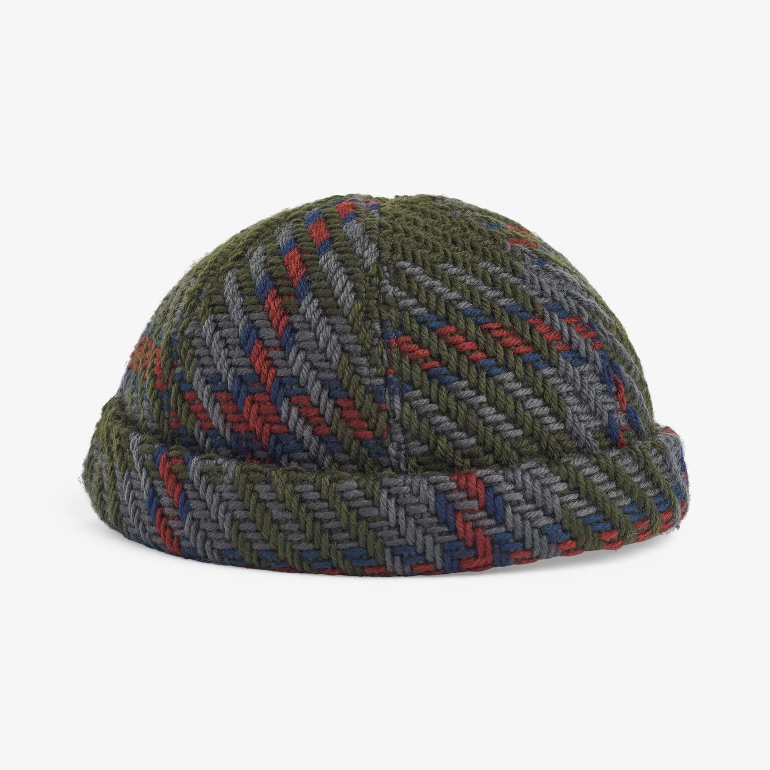 Upfront Nordic Headwear - RAIN Checked Docker Cap - Army - Headz Up 