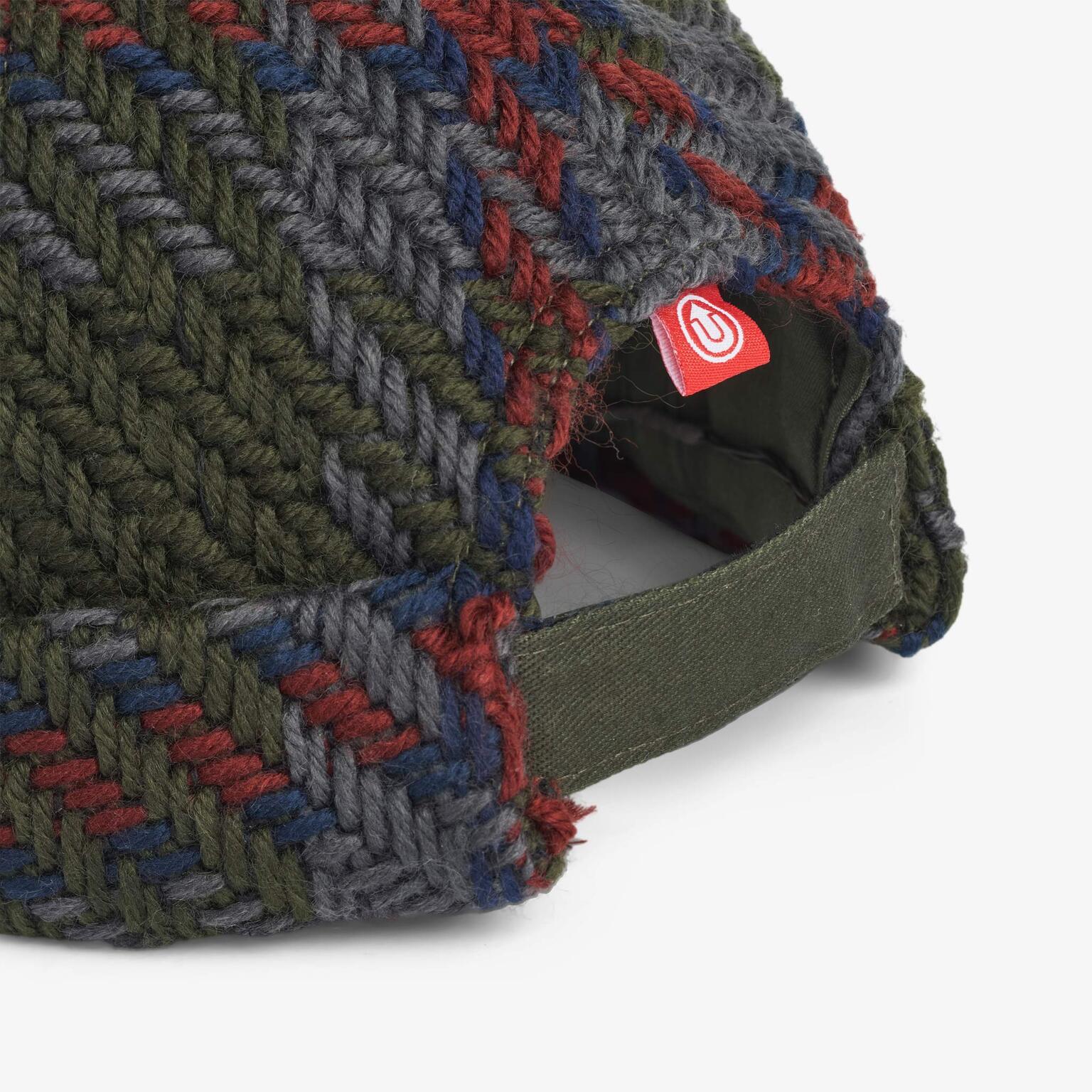 Upfront Nordic Headwear - RAIN Checked Docker Cap - Army - Headz Up 