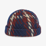 Upfront Nordic Headwear - RAIN Checked Docker Cap - Navy - Headz Up 