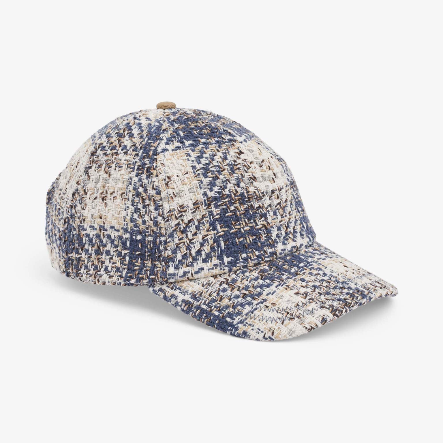 Upfront Nordic - ABEL -  Checked Baseball Cap - Dusty Blue - Headz Up 