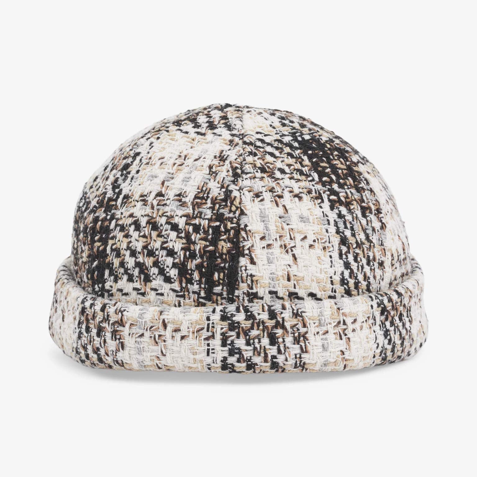 Upfront Nordic Headwear - ANKER Checked Docker Cap - Black - Headz Up 