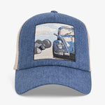 Upfront Nordic Headwear - ALLO High Trucker Cap - Dusty Blue - Headz Up 