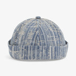 Upfront Nordic Headwear - ANGEL Docker Cap - Distressed Denim - Headz Up 