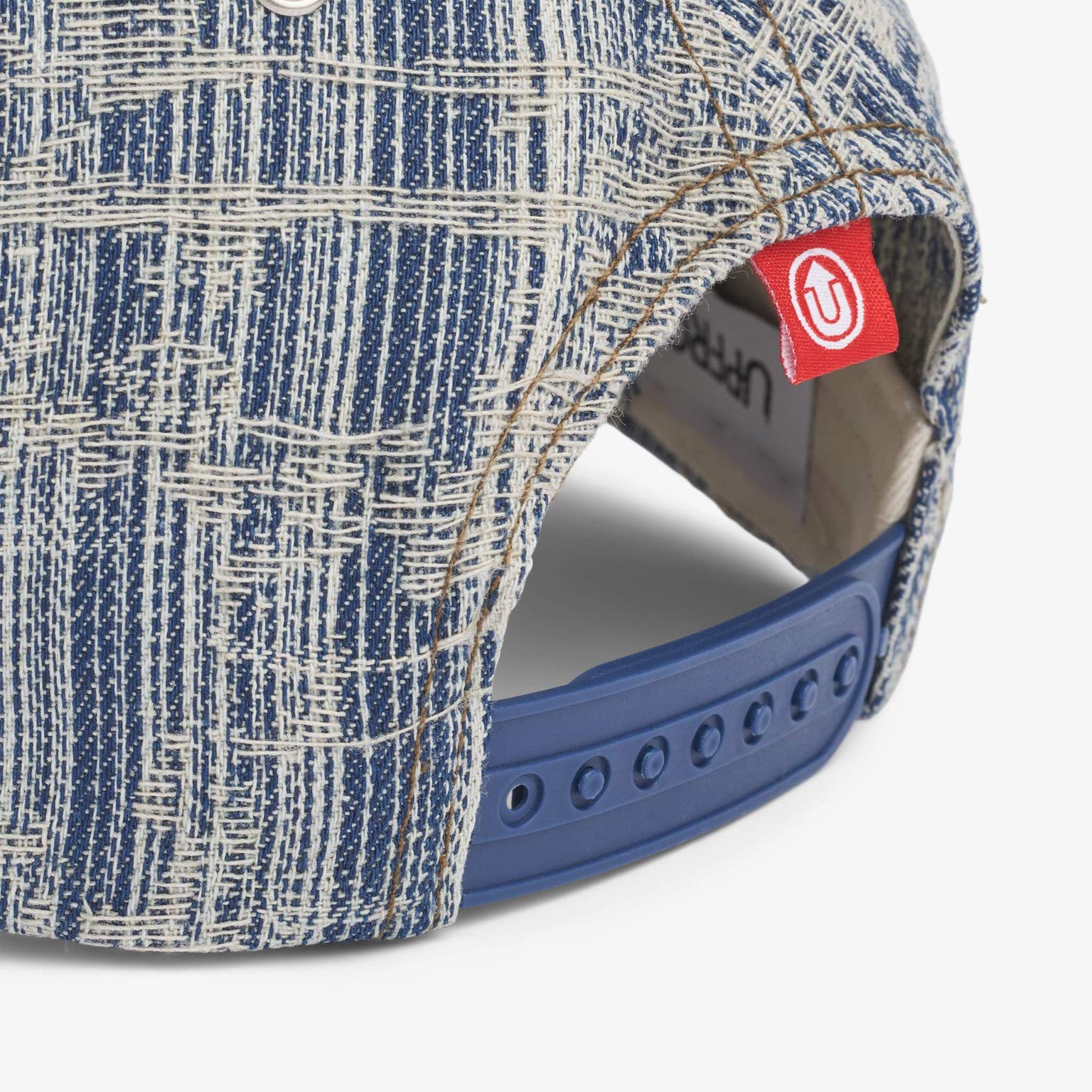 Upfront Nordic Headwear - ABRAHAM A-Shape Baseball Cap - Distressed Denim - Headz Up 