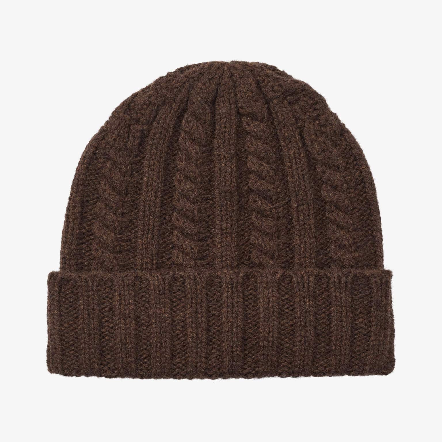 Upfront Nordic - CABLE Beanie - Brown - Headz Up 