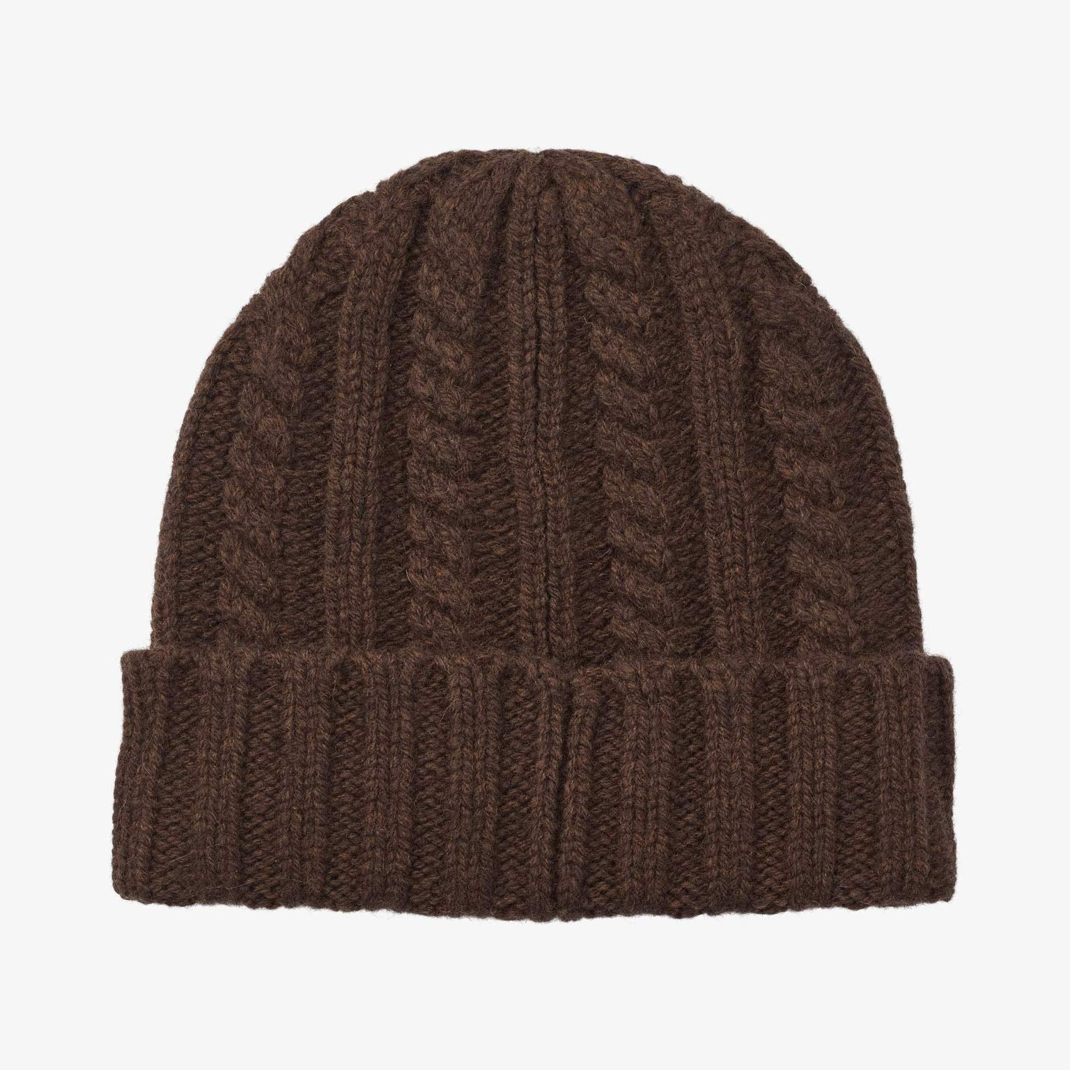Upfront Nordic - CABLE Beanie - Brown - Headz Up 