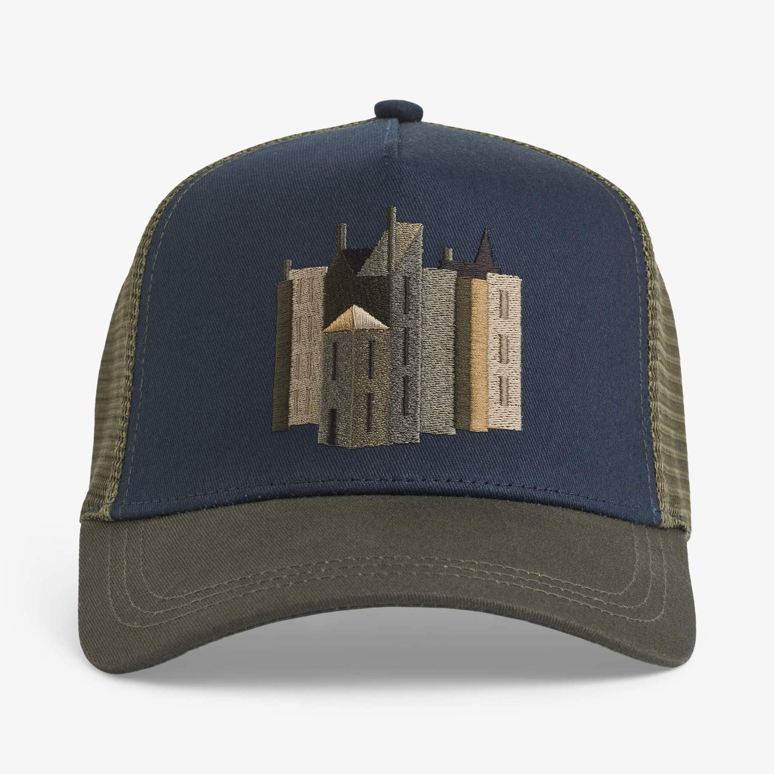 Upfront Nordic Headwear - CEDRIC - A-Shape Trucker Cap - Navy - Headz Up 