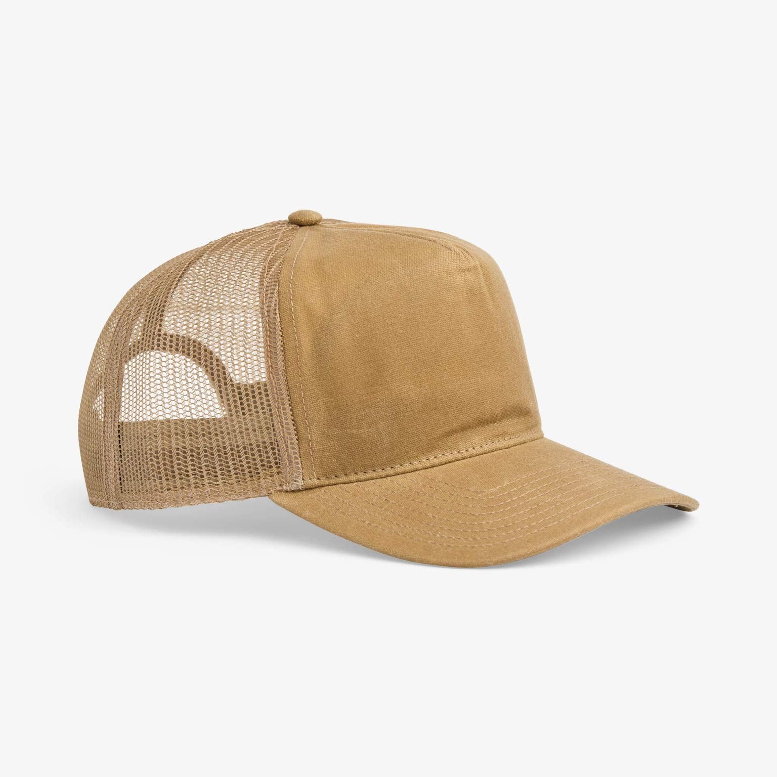 Upfront Nordic Headwear - DELVIS A-Shape Soft Trucker Cap - Light Khaki - Headz Up 