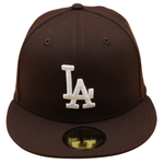 New Era - 59FIFTY Fitted - Los Angeles Dodgers - Burnt Wood/Grey UV - Headz Up 