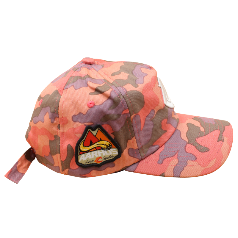 Headz Up - Live Cypher - "AARHUS" Unstructured A-Frame Cap - Pink/Purple Camo - Headz Up 