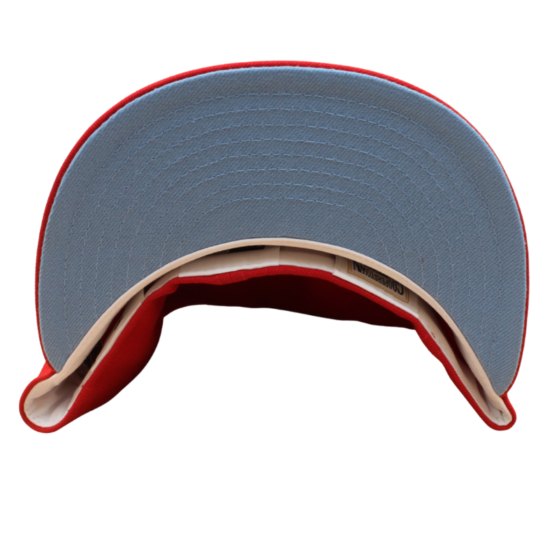 New Era - 59FIFTY - New York Yankees Cooperstown - WS 2000 - HEART - Scarlet/Sky Blue - Headz Up 