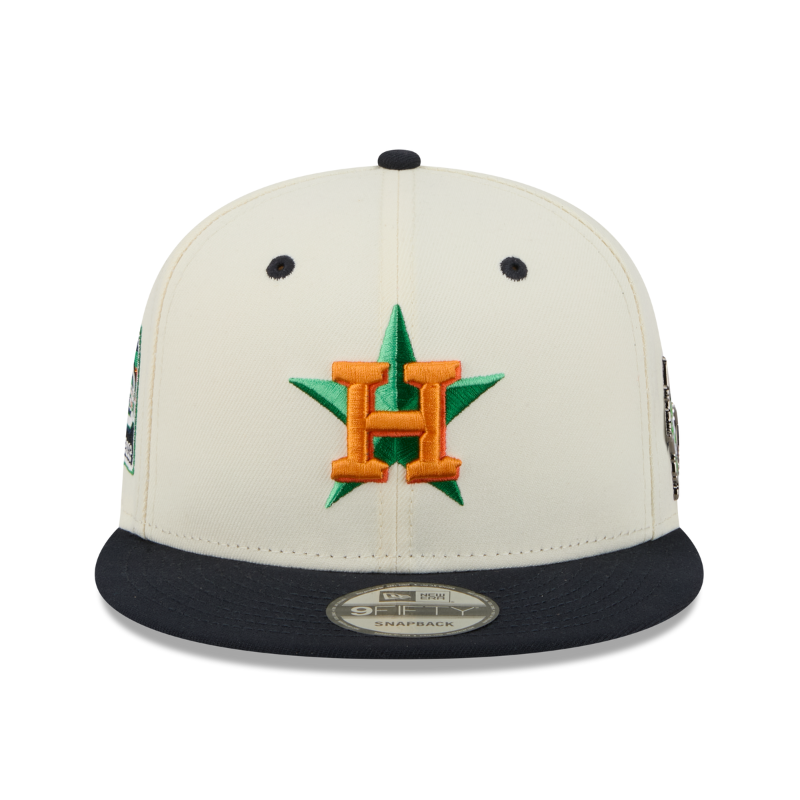 New Era - 9FIFTY Snapback - Houston Astros - MASCOT PIN - Chrome/Black - Headz Up 